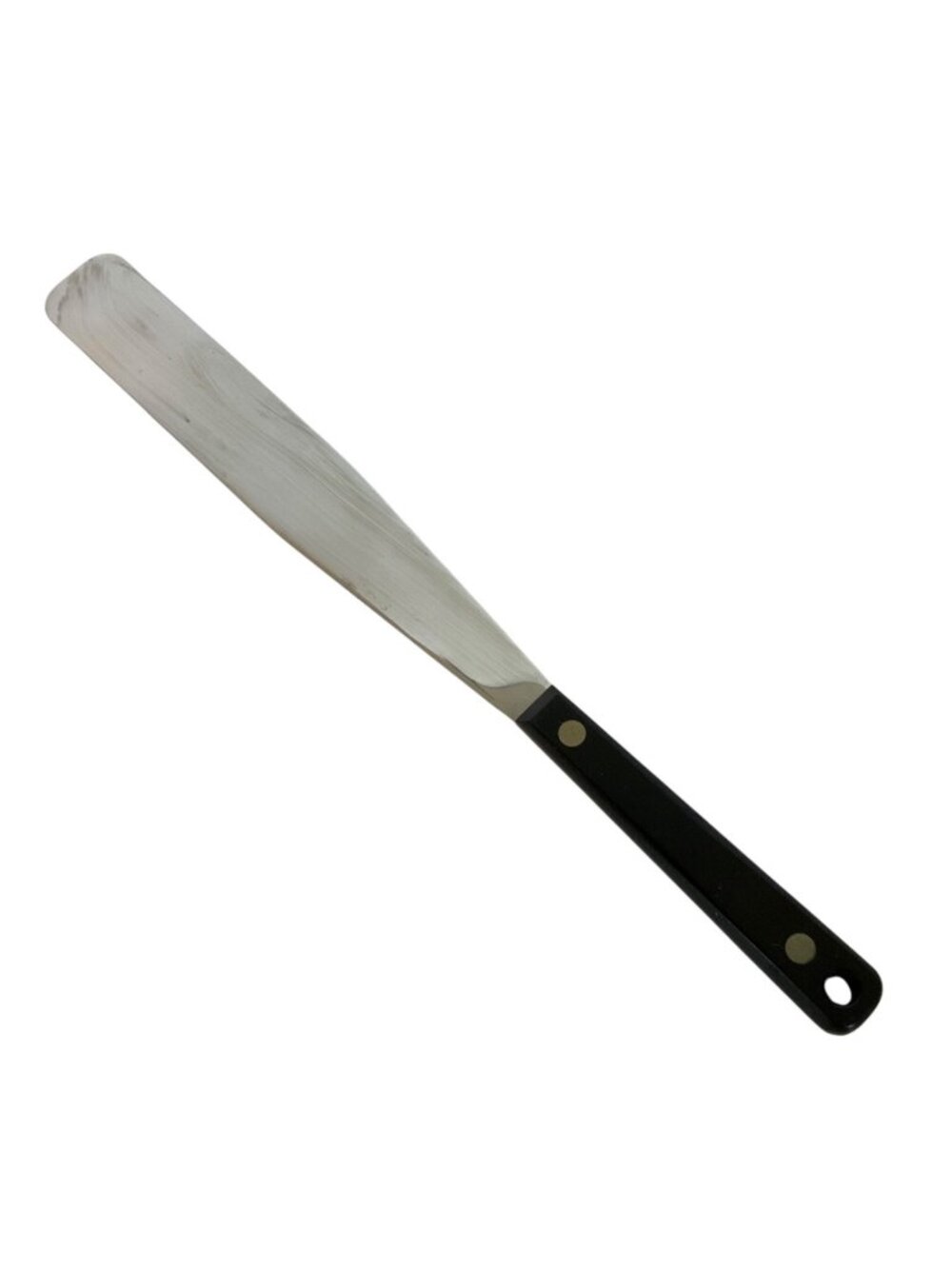Vintage Flint Stainless USA Icing Spreader With Black Riveted Handle